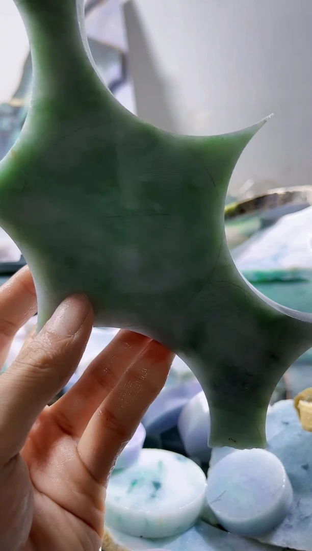 翡翠裸石缅甸翡翠A货陈7555