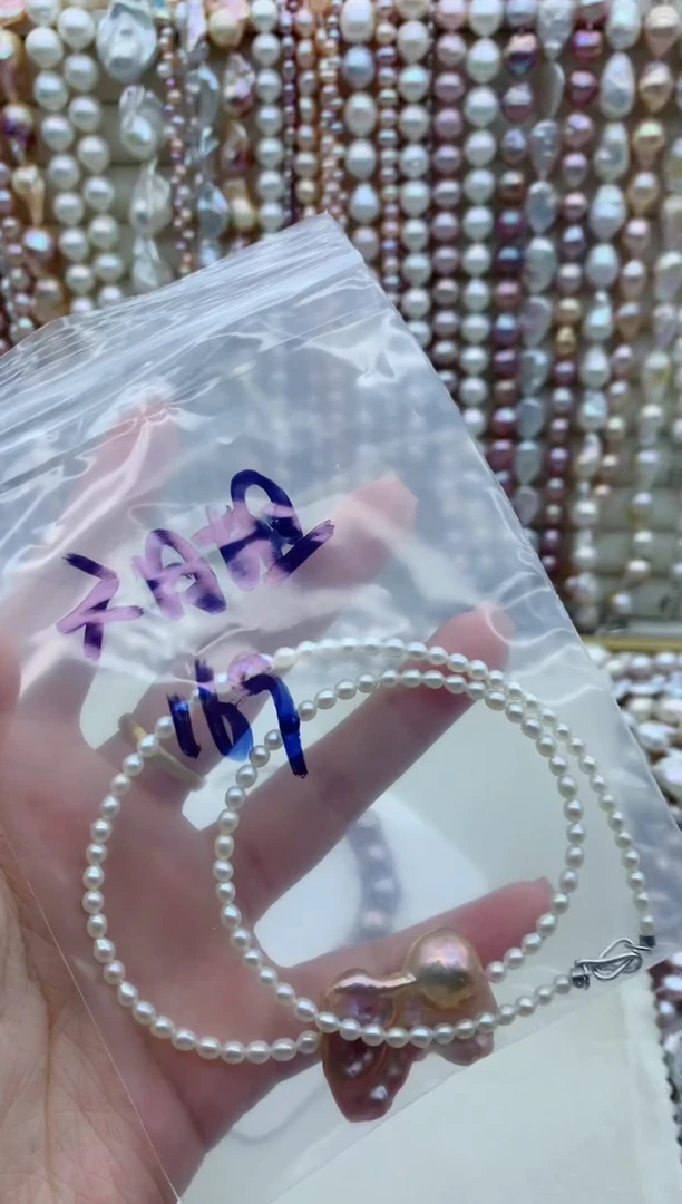 淡水珍珠银S925镶嵌颈饰六*姐项链多样性发其一