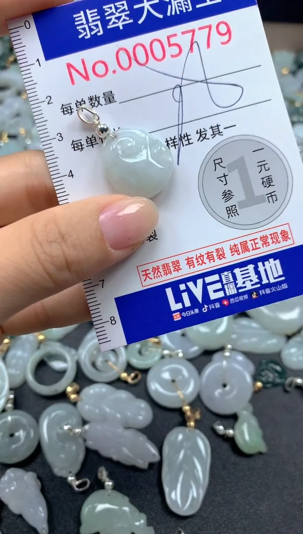 翡翠未镶嵌吊坠(不含链)5779