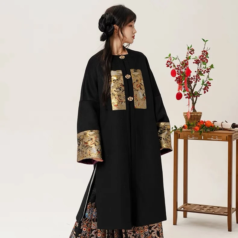 【补服大衣】明制长袄织金工艺拜年服过年喜庆款祥瑞古装拜年服