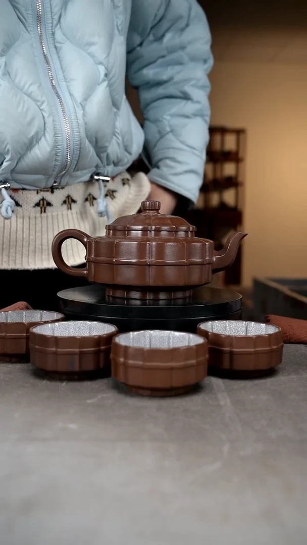 茶壶紫砂一壶四杯