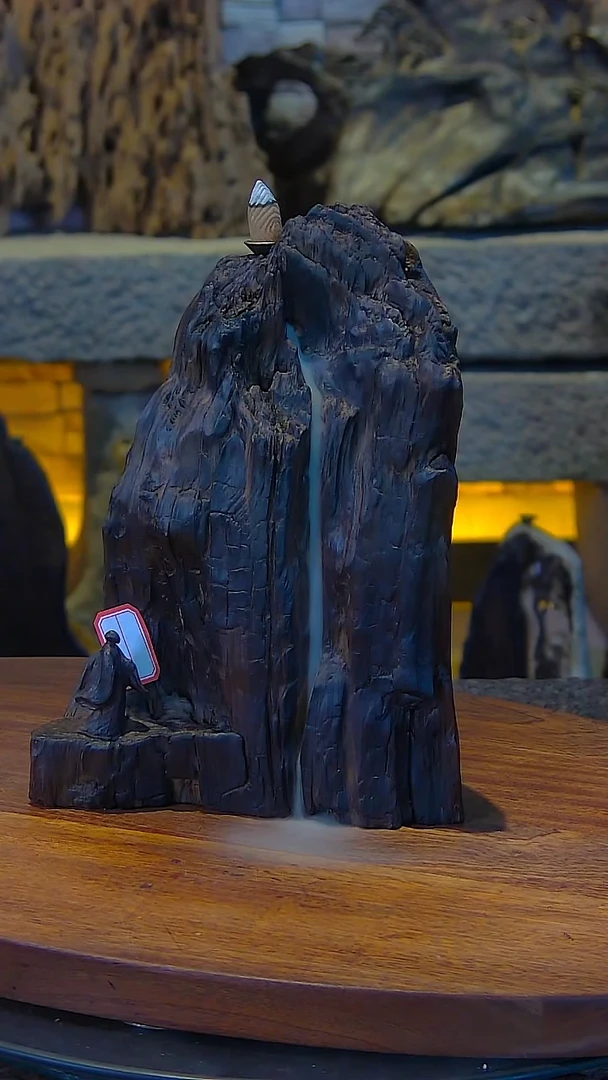 木金丝楠阴沉木禅意山水摆件