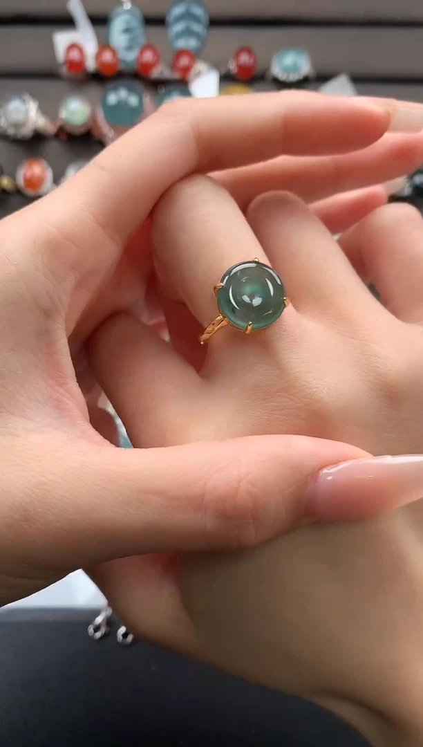 【闪购商品】翡翠戒指银S925镶嵌32132131