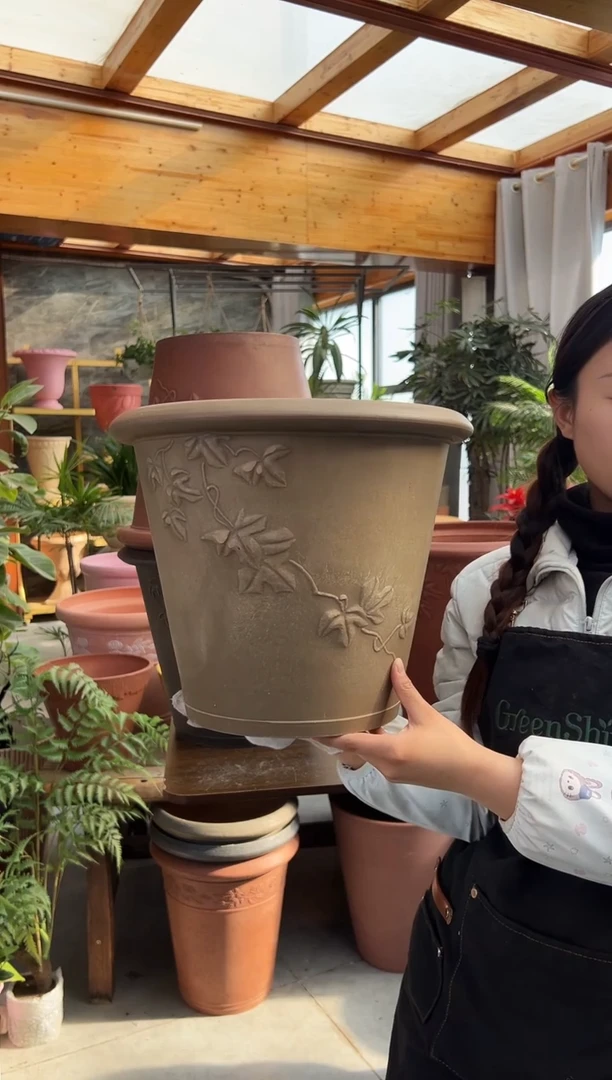 35.5*29/棕灰色/浮雕叶子外贸尾单/09A35