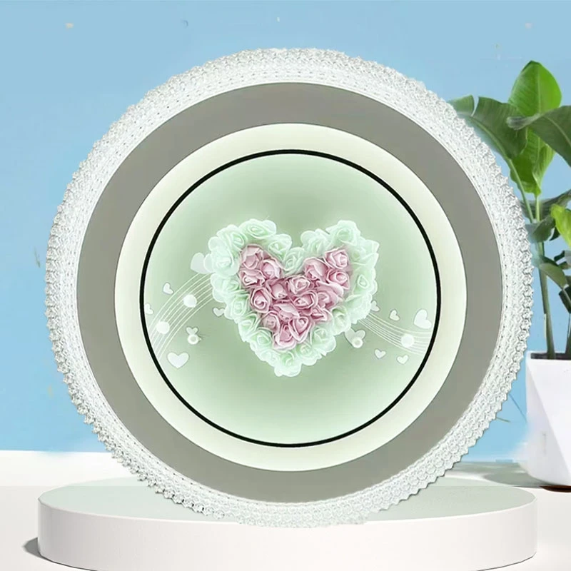 2025新款全光谱圆形卧室吸顶灯智能语音现代简约方形主卧灯