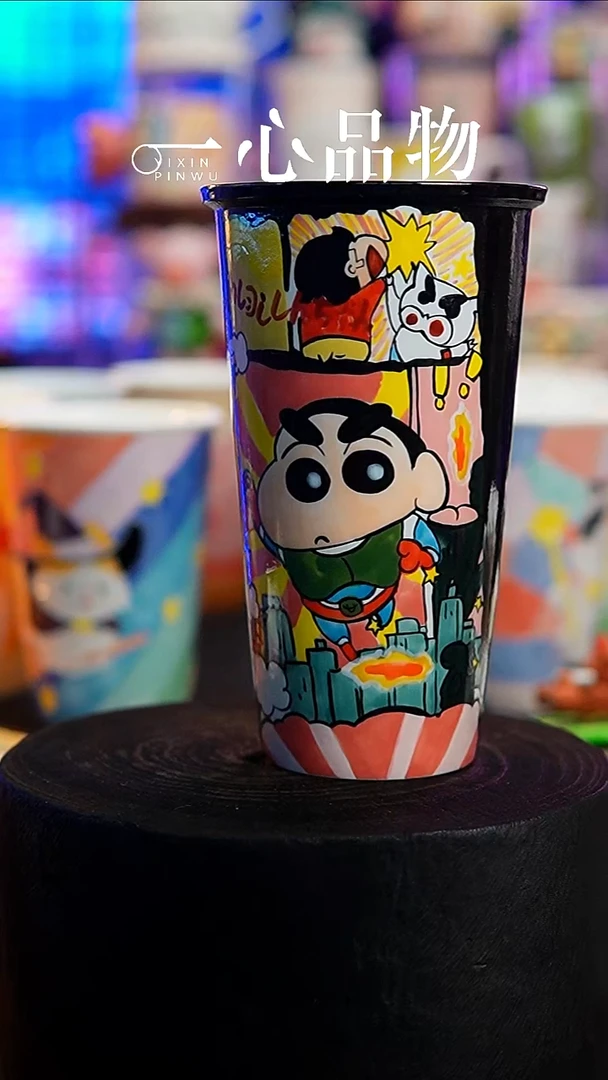杯子瓷A313景德镇手工手绘杯子摆件