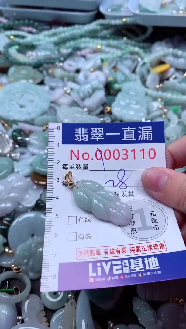 翡翠未镶嵌吊坠(不含链)3110