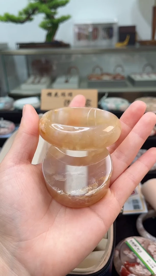 未镶嵌手镯石英质玉56圈口（赠品镯心）352276