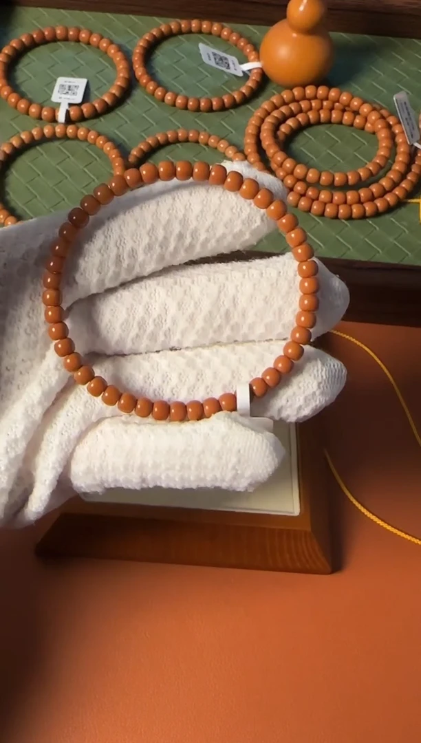 手串橄榄核【168】5.2mm老挝核尖老型单圈