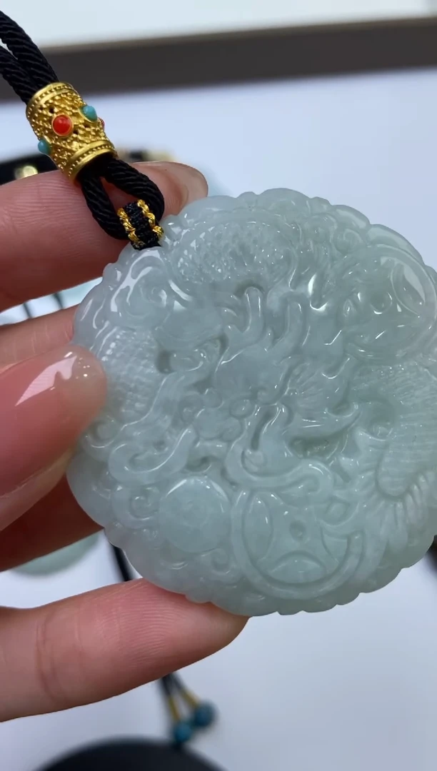 【闪购商品】翡翠挂件未镶嵌278310/龙牌  多样性一件发