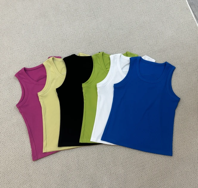 【嘉柏丽尔】2025年春夏款运动内搭彩色小背心 25117#