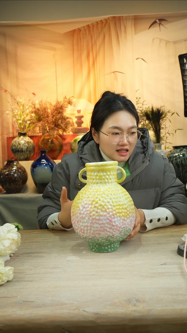 高26口9高温陶瓷花瓶花器