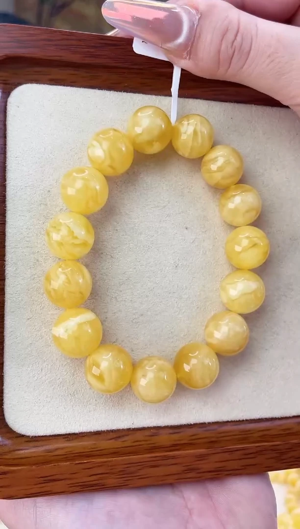 未镶嵌蜜蜡裸石手串