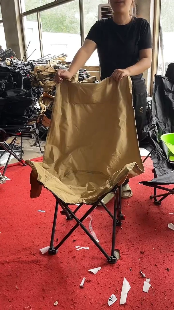 铁可调节卡其色 高背椅子