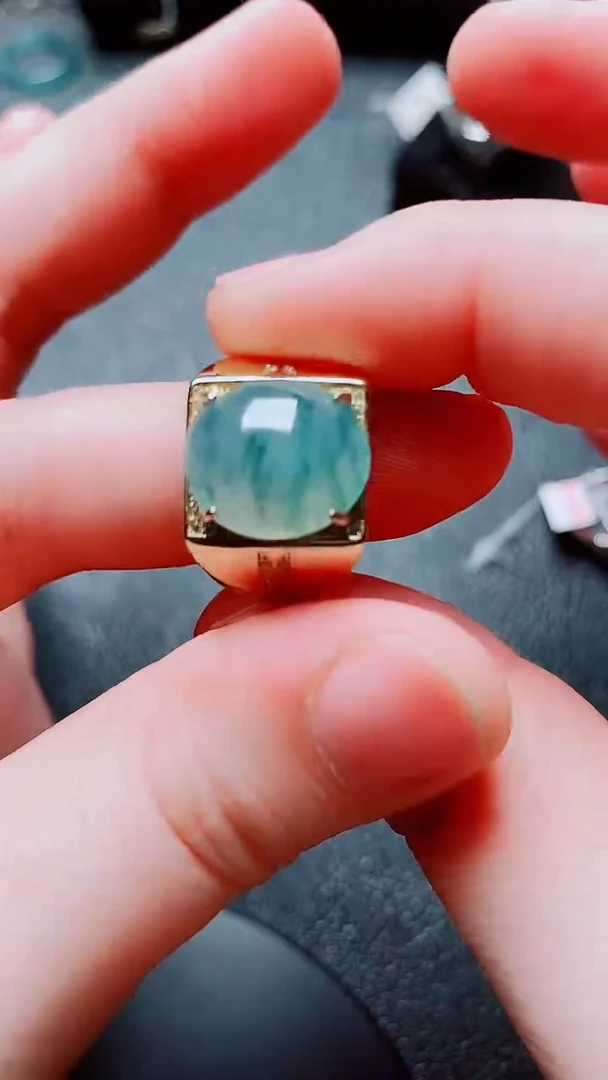 银S925镶嵌戒指翡翠1111