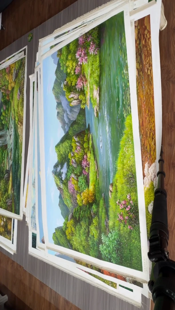 油画【77号】约1.6米丨朝鲜原创纯手绘孤品油画丨顺丰包邮