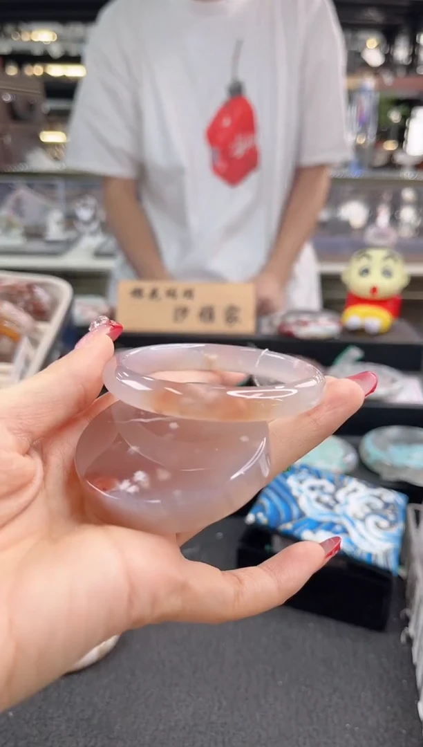 未镶嵌手镯石英质玉55-56圈口 （赠品镯心）3039604