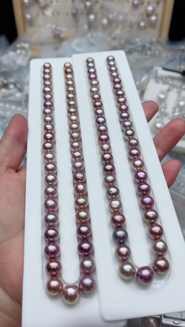 项链未镶嵌淡水珍珠多样性发其一，非无暇