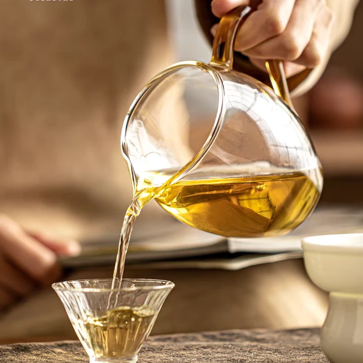 黄钻玻璃公道杯分茶器A1080