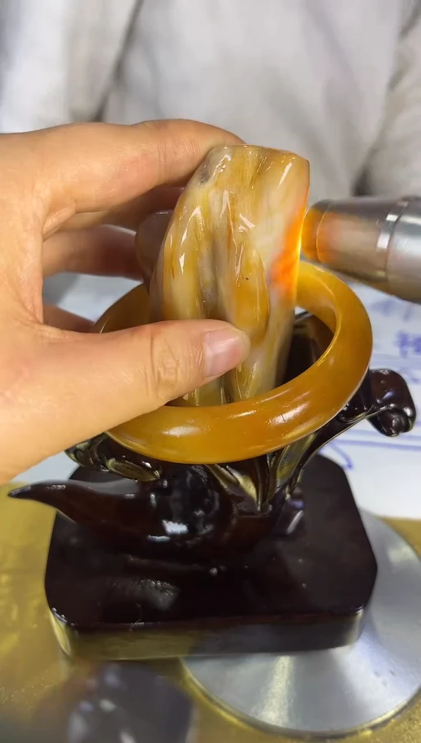 未镶嵌珠宝奇石硅化玉缅甸天然树化玉精品摆件