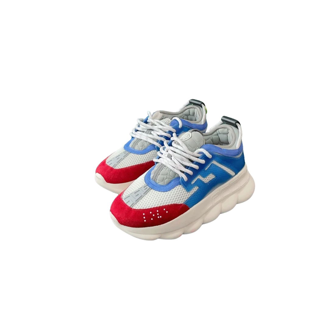 95新 VERSACE/范思哲 厚底老爹鞋 41.5码原盒配件 d1202