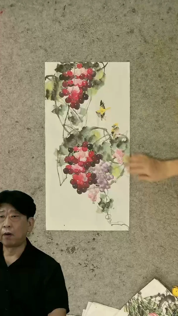 国画四尺四裁   花鸟