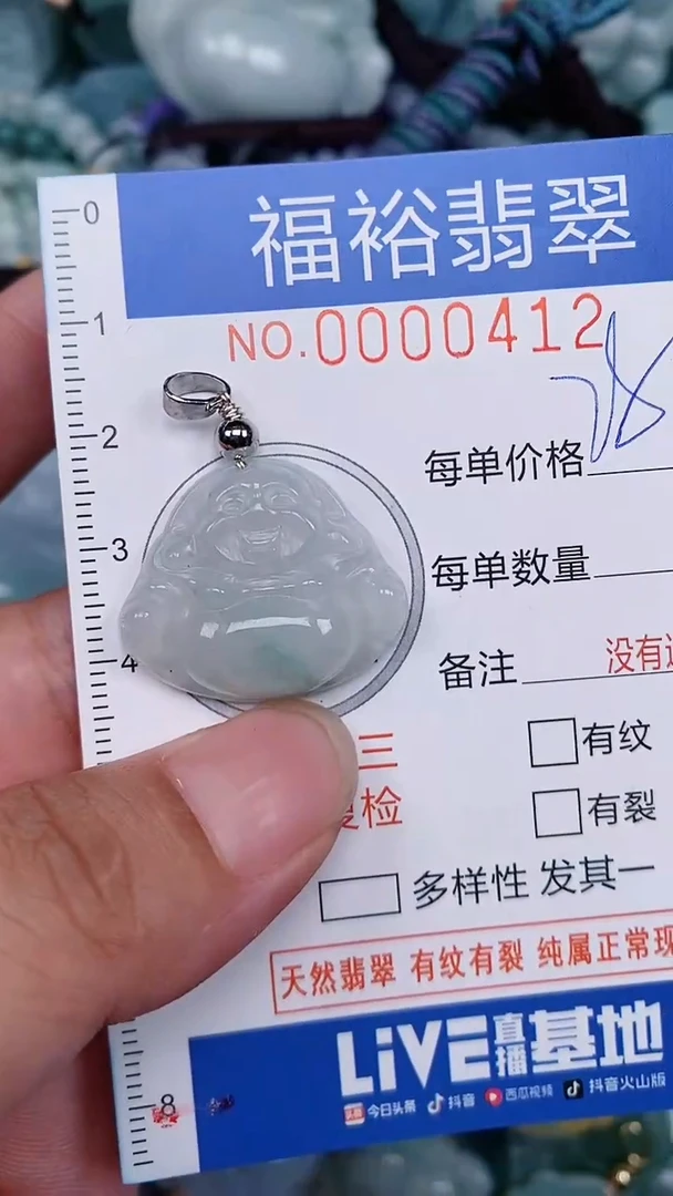 翡翠未镶嵌颈饰...0000412