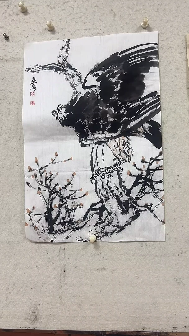 【闪购商品】国画高勇利四尺三开花鸟画