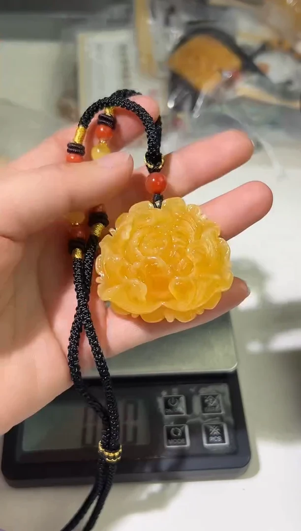 裸石琥珀未镶嵌琥珀蜜蜡吊坠