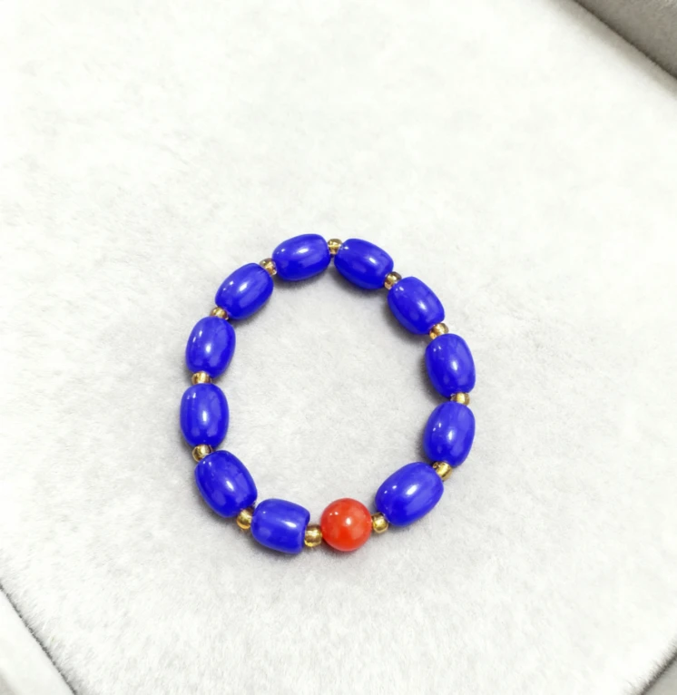 【鹏飞甄选】克莱因蓝玛瑙手串-LJ-12