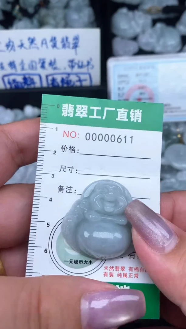 翡翠未镶嵌颈饰缅甸天然A货翡翠0611