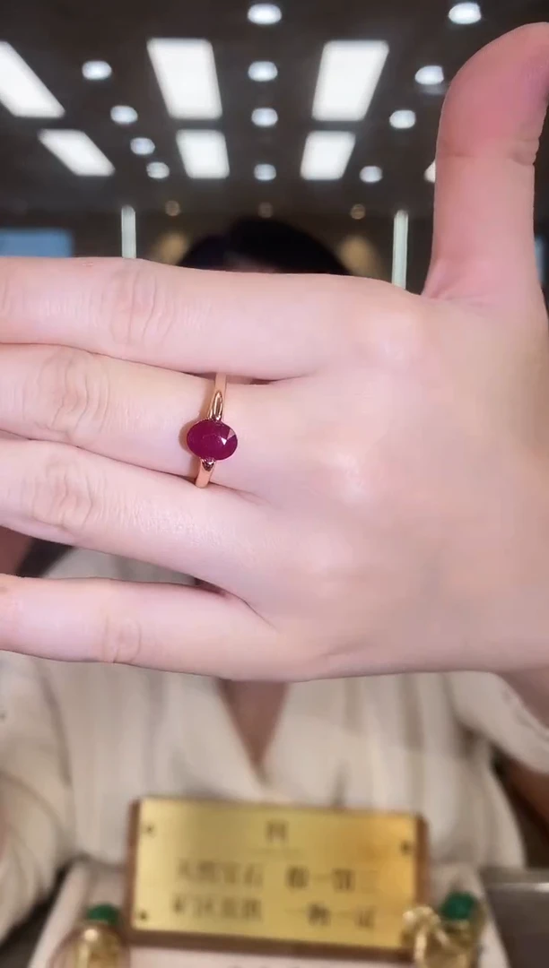 银S925镶嵌戒指红宝石09