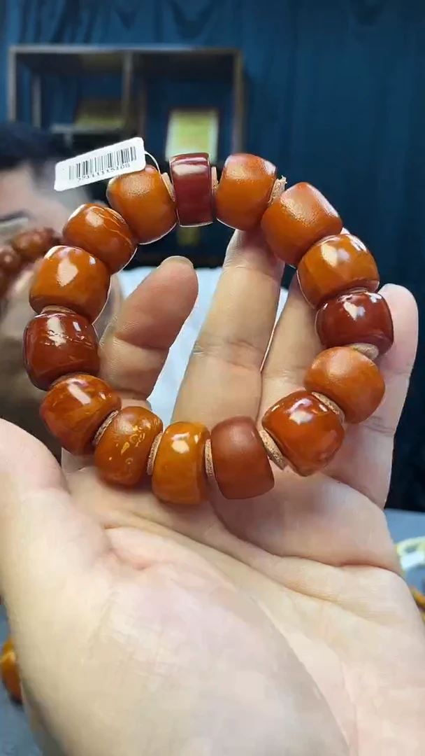 手串琥珀未镶嵌蜜蜡老型手串