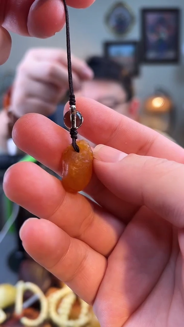 琥珀颈饰未镶嵌森*挂件