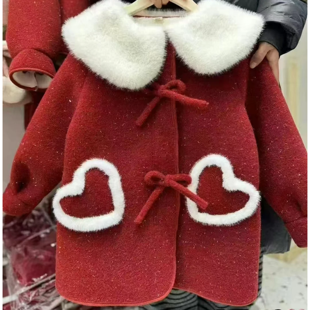 （非图片款3号）童装春秋洋气针织休闲连帽套装时尚加绒童装秋冬