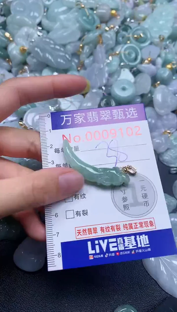 吊坠(不含链)未镶嵌翡翠9102