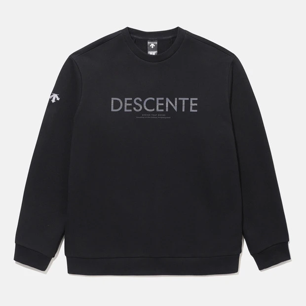 DESCENTE/迪桑特25年新款Logo图案长袖加厚保暖宽松卫衣UHT11春