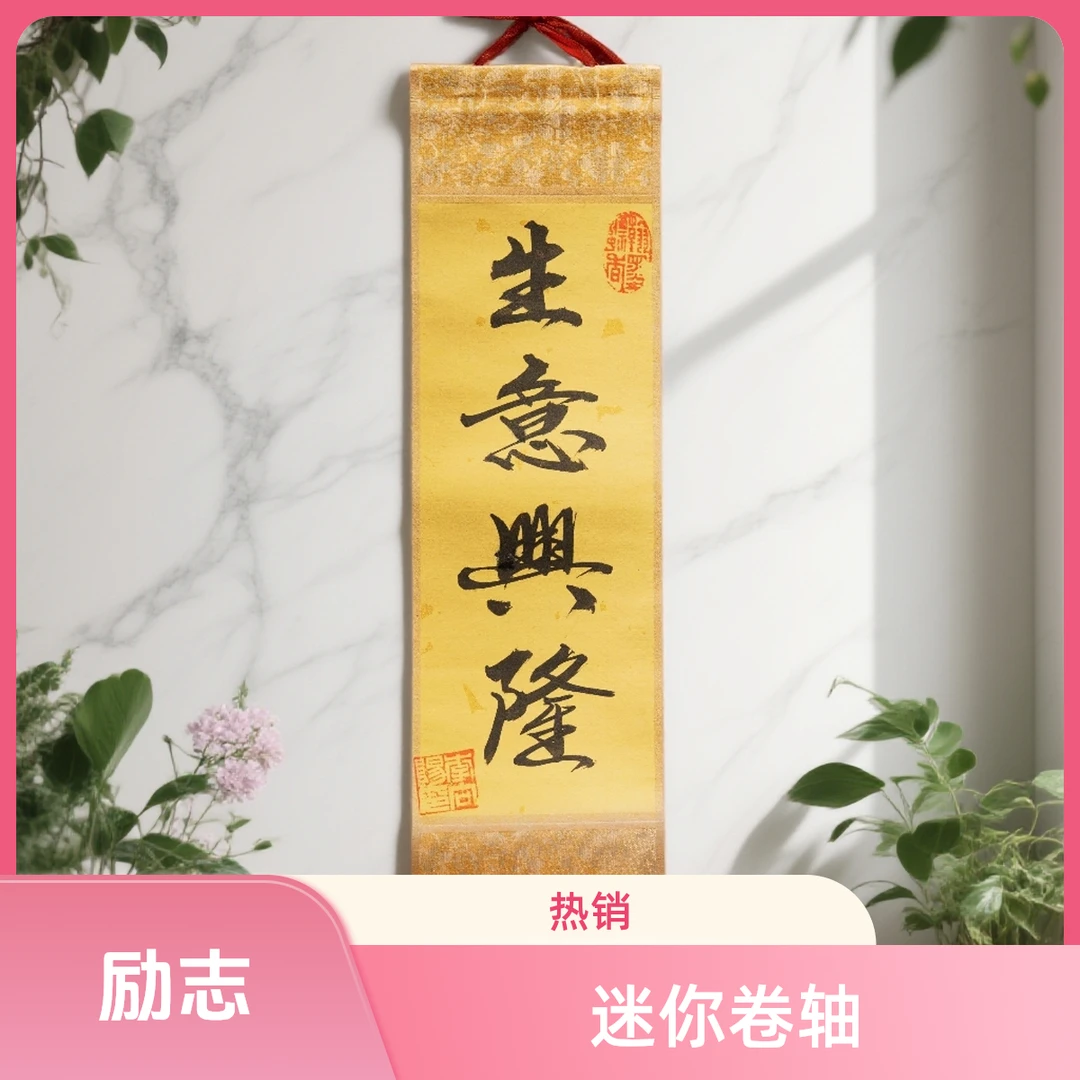 向阳励志作品 小卷轴
