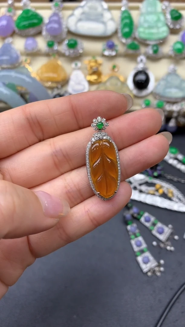 【闪购商品】翡翠颈饰18K金镶嵌317-中国好珍宝