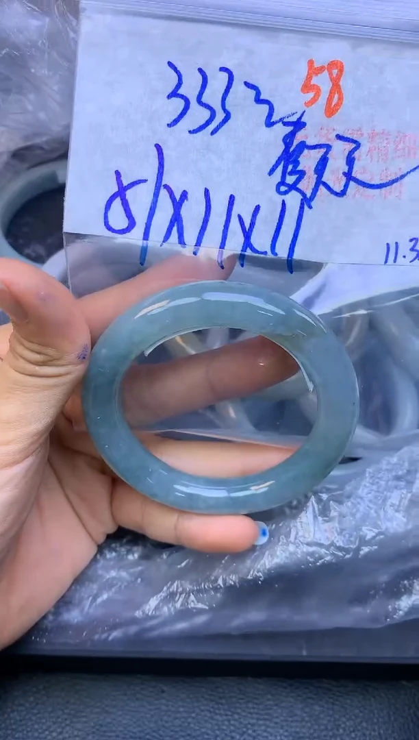 未镶嵌定制翡翠夏*天58毛货需精细抛光+多样性发1件+333元