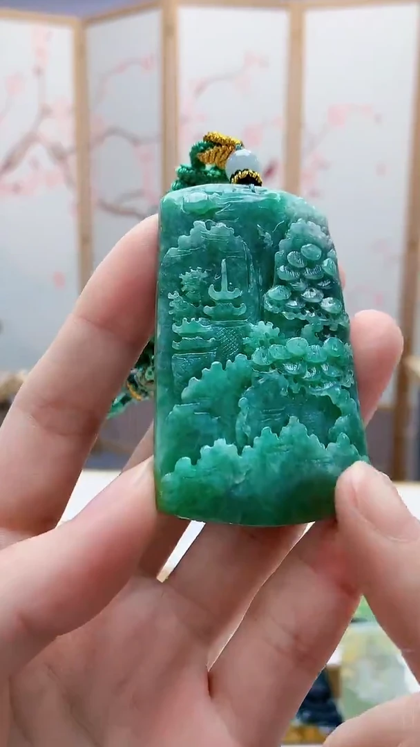 未镶嵌定制翡翠4868ry-毛货挂件93