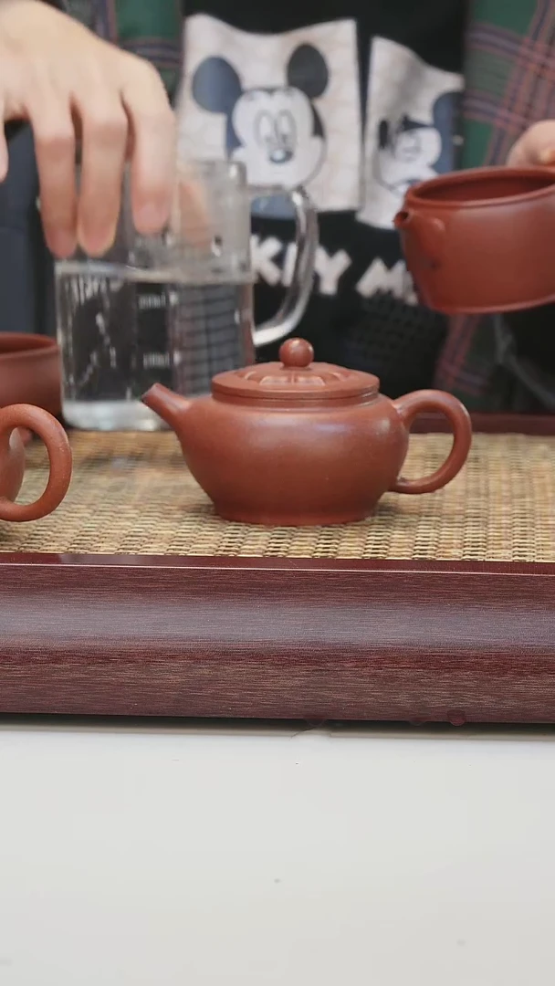 【闪购商品】紫砂茶壶小煤窑朱泥 莲瓣  容量160cc