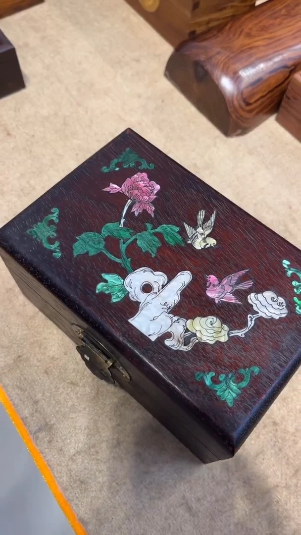 【闪购商品】木鸟踏花枝 首饰盒