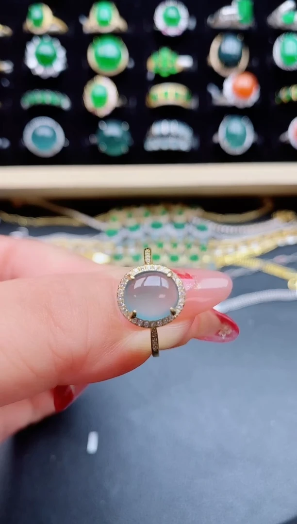 【闪购商品】翡翠戒指银S925镶嵌321321