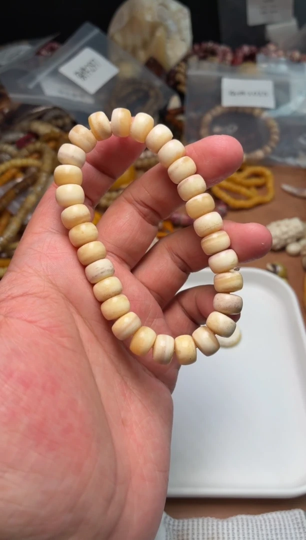 驼骨其他杂件345-驼骨老白单圈