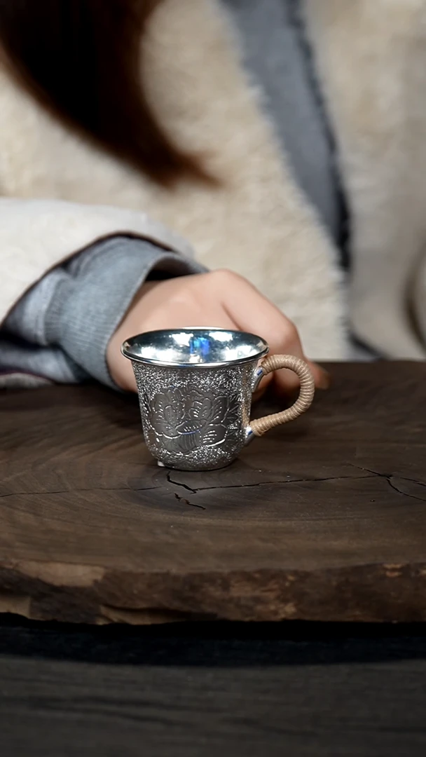 【闪购商品】新品牡丹银主人杯