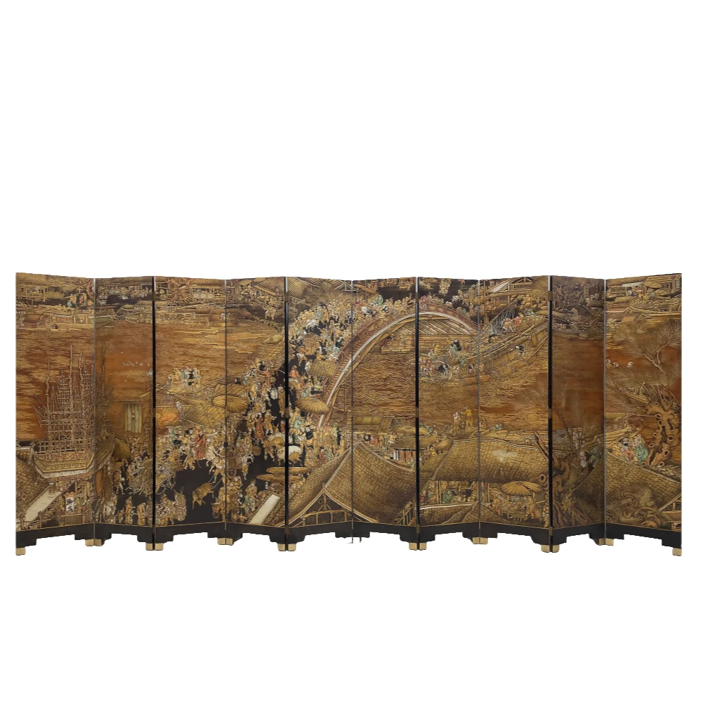 TS608清明上河图屏风高228*宽55cm*10片