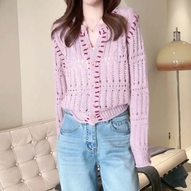 2025新款洋气设计感秋冬百搭气质减龄显瘦针织开衫LK2501266