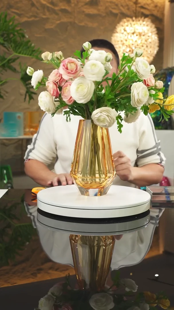 【闪购商品】摆件福利琥珀切面花瓶