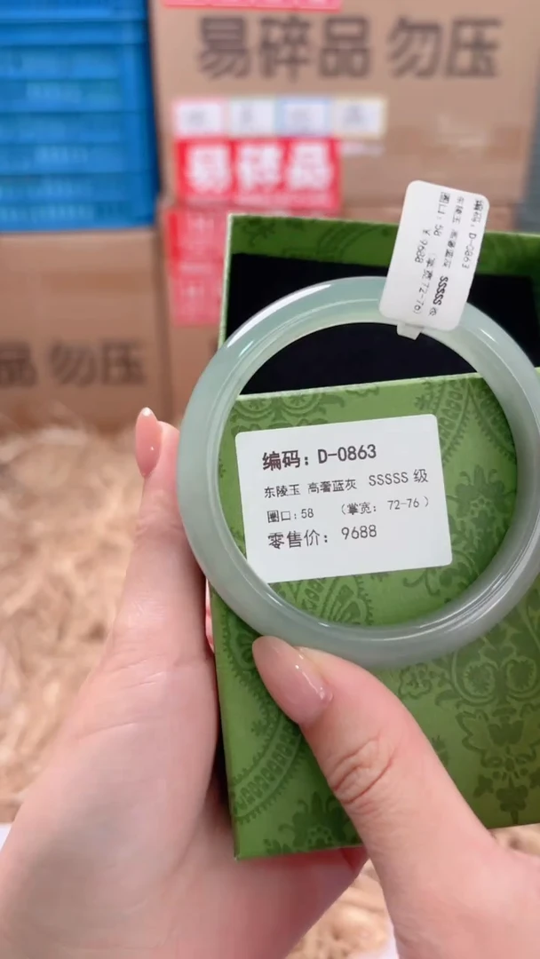 未镶嵌手镯石英质玉D-0863